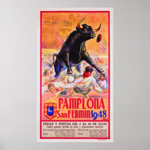 Affiches Pampelune 1948