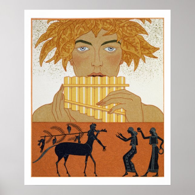 Affiches Pan Piper, illustration de "Les Mythes" par Paul (Devant)