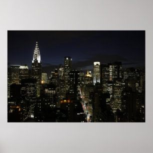 Affiches Panama nocturne de Manhattan