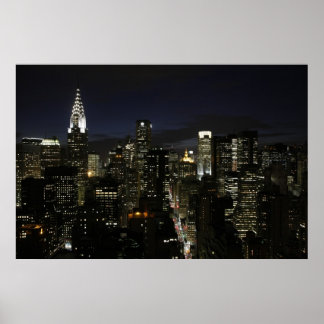 Affiches Panama nocturne de Manhattan