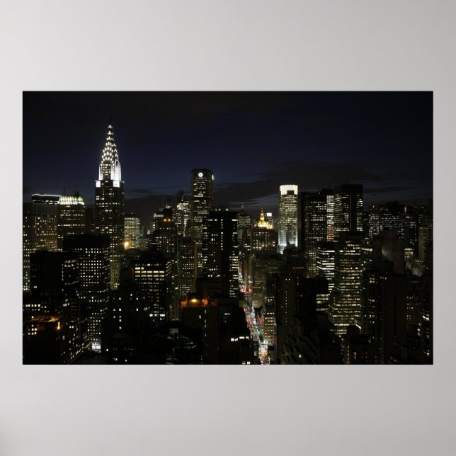 Affiches Panama nocturne de Manhattan (Devant)