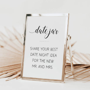 Affiches Pancarte de conseils de mariage pour un bocal d'id