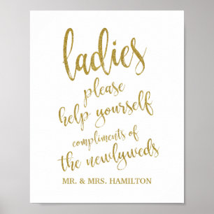Affiches Pancarte Mariage Panier Salle de Bain Dames Paille