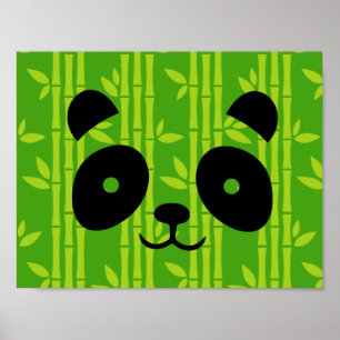 Affiches panda_bamboo
