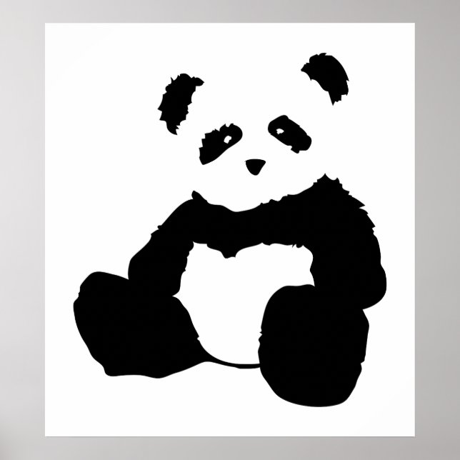 Affiches panda plush. (Devant)