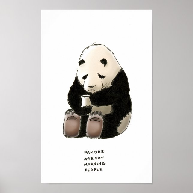 Affiches panda trivia (Devant)