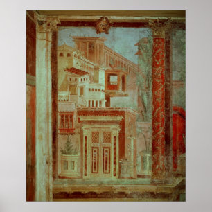 Affiches Panel from Cubiculum from the bedroom of the