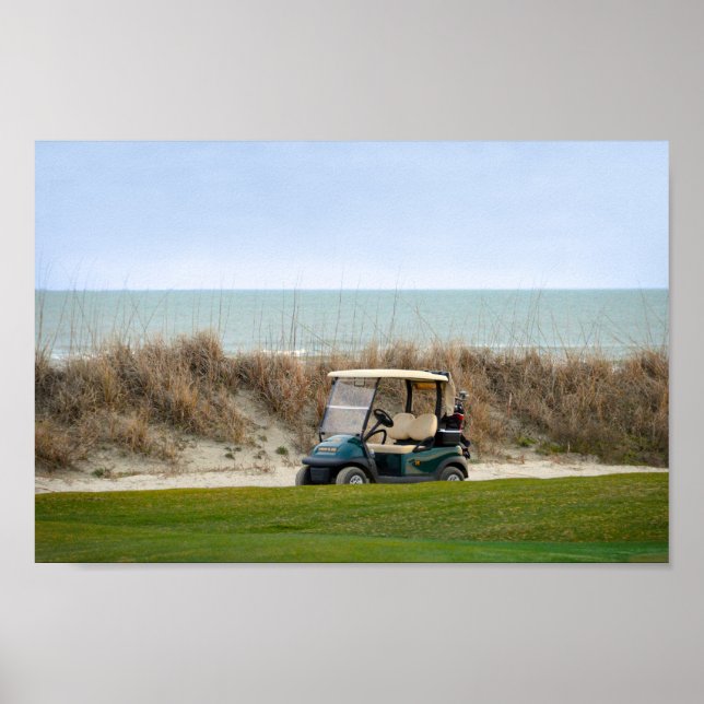 Affiches Panier de golf au dix-huitième trou, île de Kiawah (Devant)
