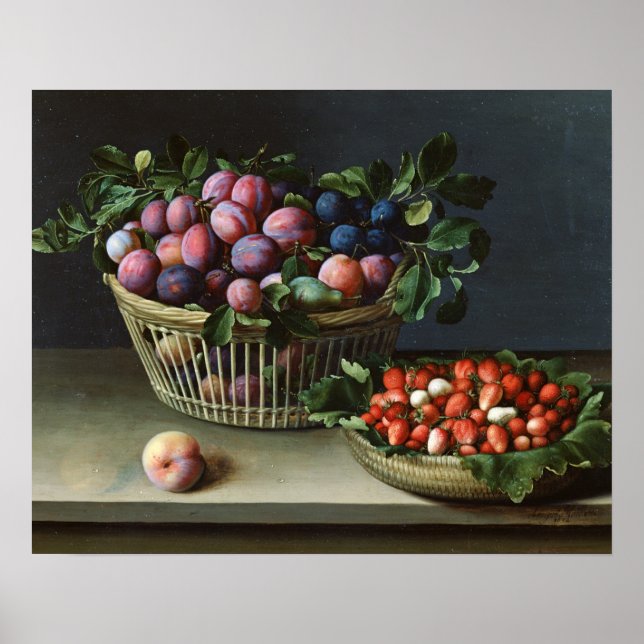Affiches Panier de prunes et panier de fraises, 1632 (Devant)
