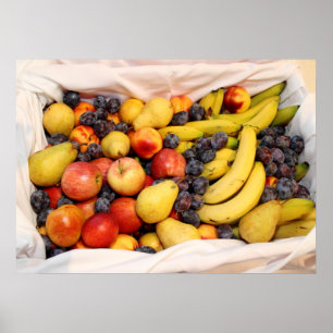 Affiches Panier plein de fruits