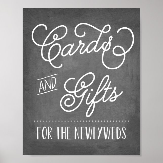 Affiches Panneau Cartes et cadeaux | Décor Mariage (Devant)