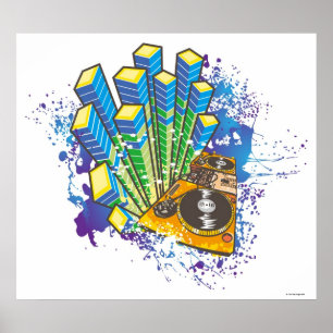 Affiches Panneau de configuration DJ