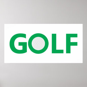 Affiches Panneau de golf