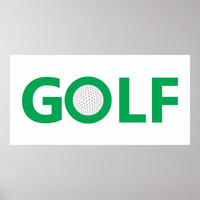 Affiches Panneau de golf (Devant)