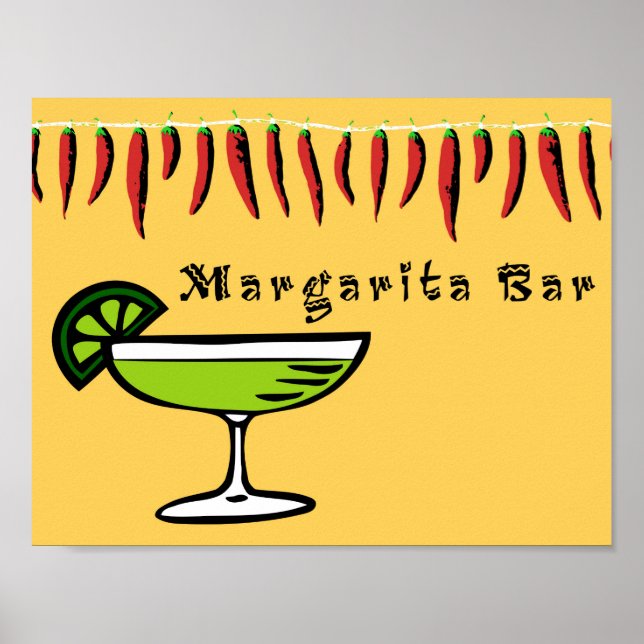 Affiches Panneau de la barre Margarita (Devant)