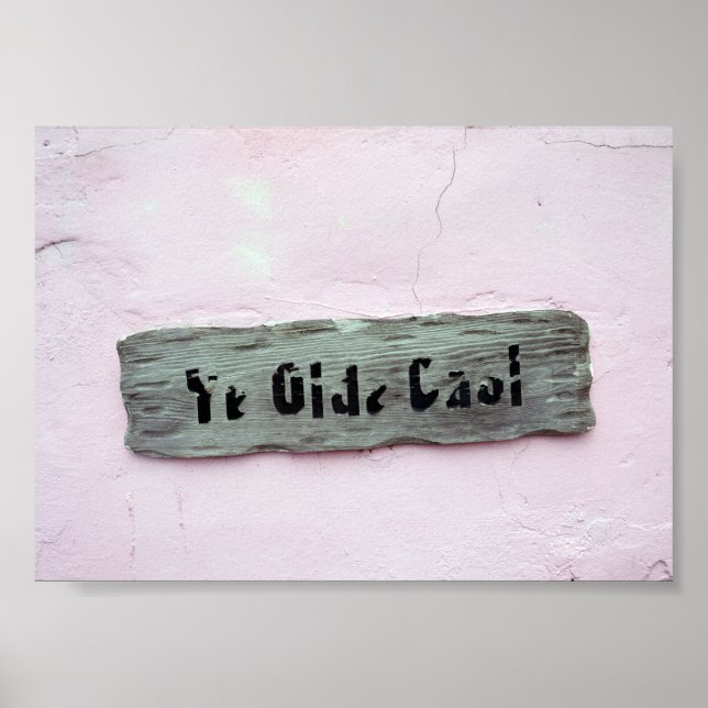 Affiches Panneau de la prison Ye Olde, Green Turtle Cay, Ba (Devant)