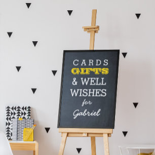 Affiches Panneau de la table cadeau or Chalkboard