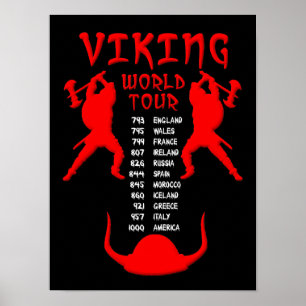 Affiches Panneau de l'affiche Viking World Tour