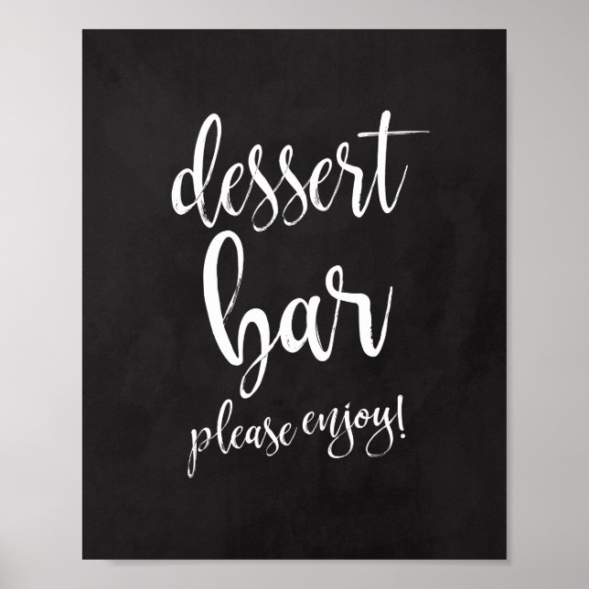 Affiches Panneau de mariage 8x10 pour buffet de desserts (Devant)