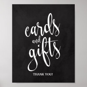 Affiches Panneau de mariage Chalkcoard 8x10 Cartes et Cadea