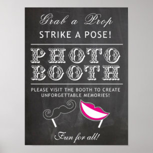 Affiches Panneau de Photobooth - attrapez un accessoire tab