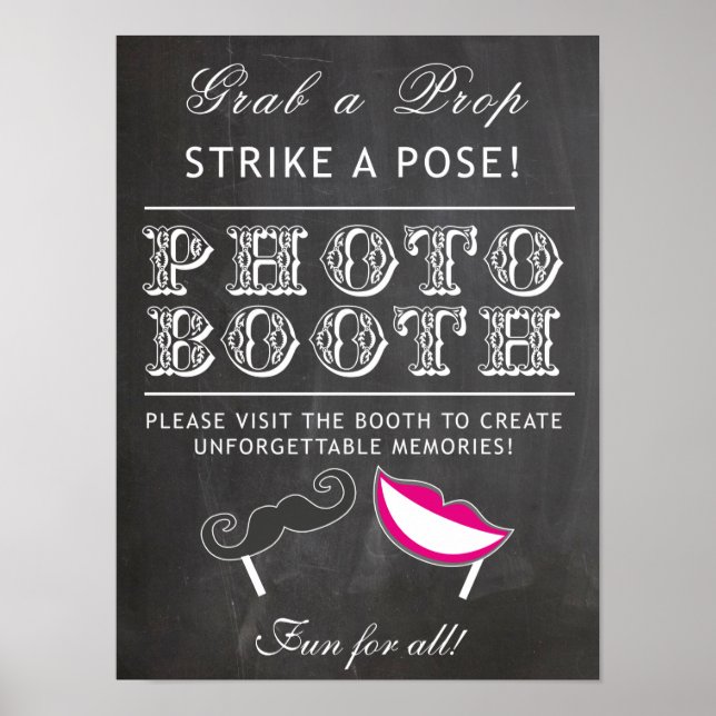 Affiches Panneau de Photobooth - attrapez un accessoire tab (Devant)