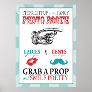 Affiches Panneau de Photomaton pour Anniversaire Carnaval C