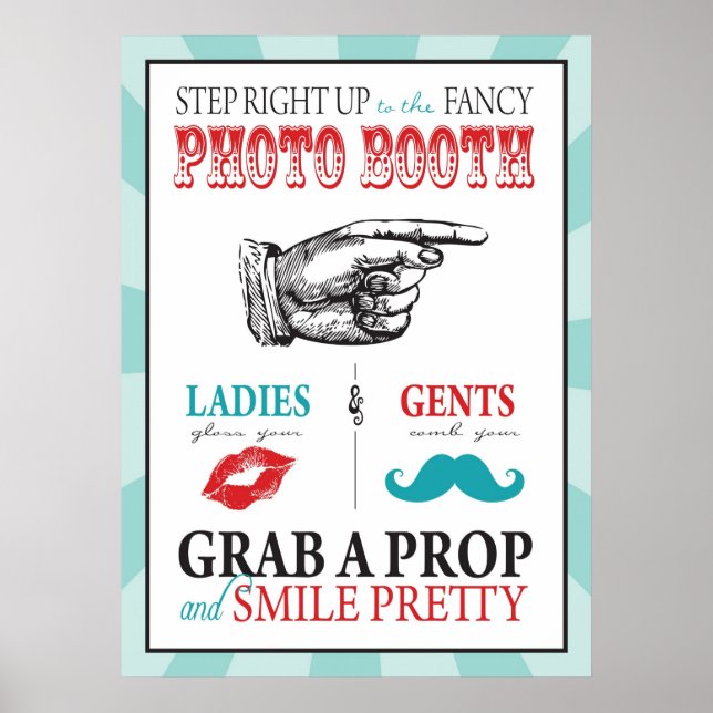 Affiches Panneau de Photomaton pour Anniversaire de Carnava (Devant)