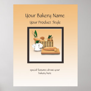 Affiches Panneau de plancher de la boulangerie de pain