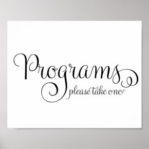 Affiches Panneau de programme de mariage