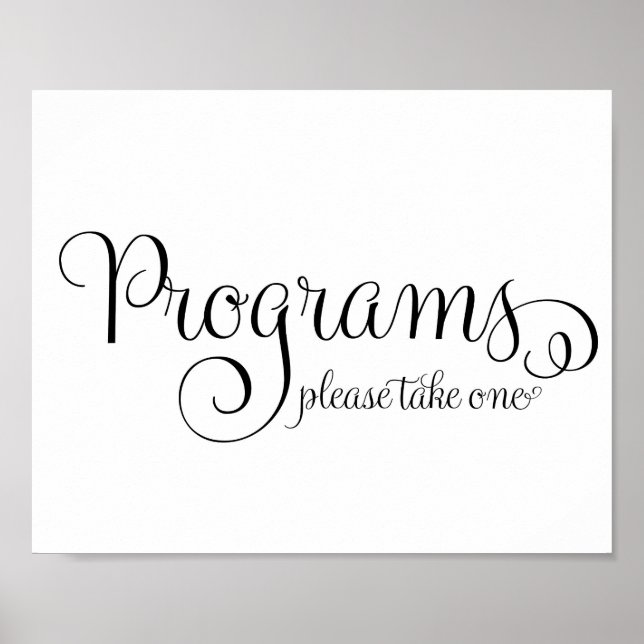 Affiches Panneau de programme de mariage (Devant)