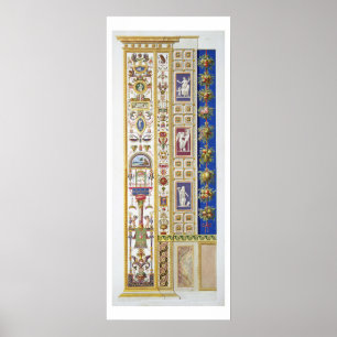 Affiches Panneau du bungalow de Raphael à Vatican, de