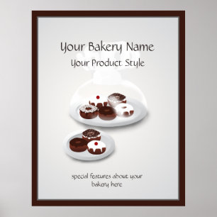Affiches Panneau du magasin de boulangerie Donut