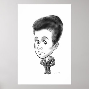 Affiches Panneau en caricature à bord 13b