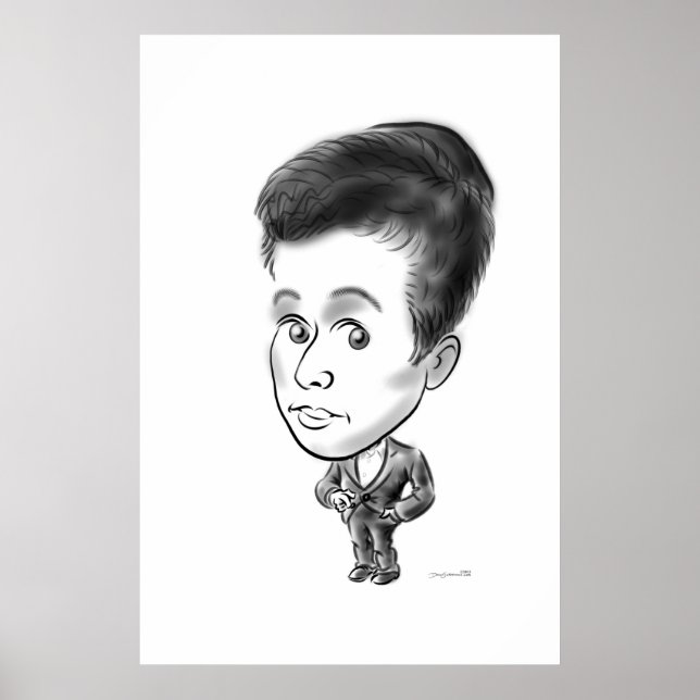Affiches Panneau en caricature à bord 13b (Devant)