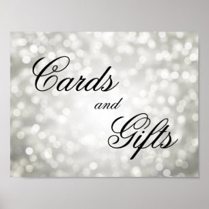 Affiches Panneau Mariage Cartes Et Cadeaux Lumières Bokeh S
