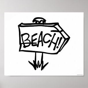 Affiches Panneau plage