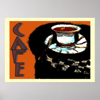 Affiches Panneau style Café Matisse