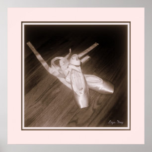 Affiches Panneau 'Toe Shoes' (Rose)