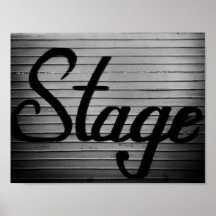 Affiches Panneau Vintage "Stage"
