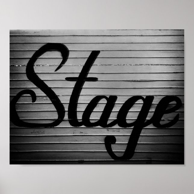 Affiches Panneau Vintage "Stage" (Devant)