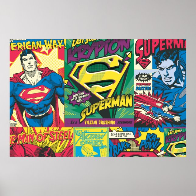 Affiches Panneaux comiques Superman (Devant)