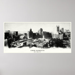 Affiches Panorama 1898 de New York