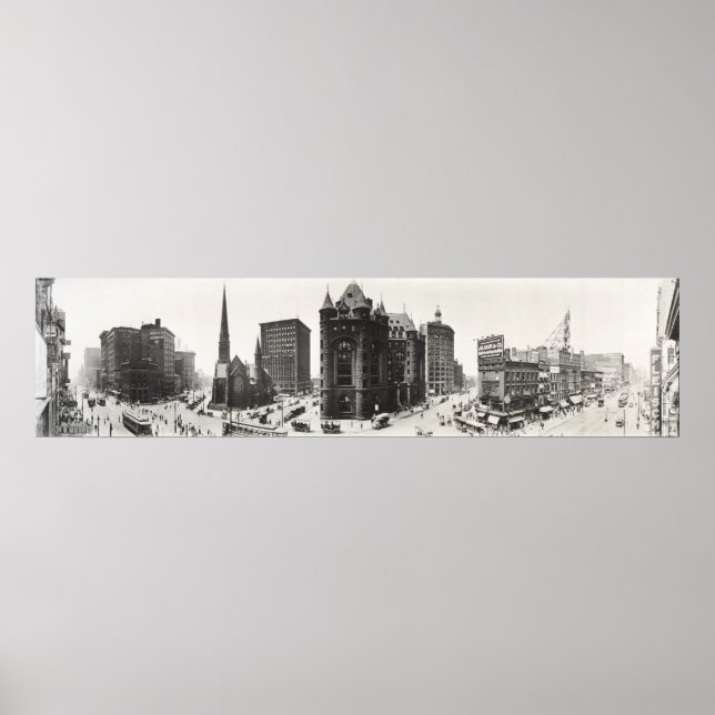 Affiches Panorama de Buffalo, New York de 1911. (Devant)