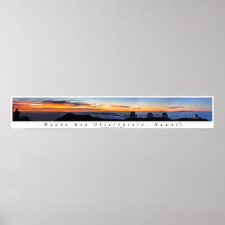 Affiches Panorama de Mauna Kea Sunset