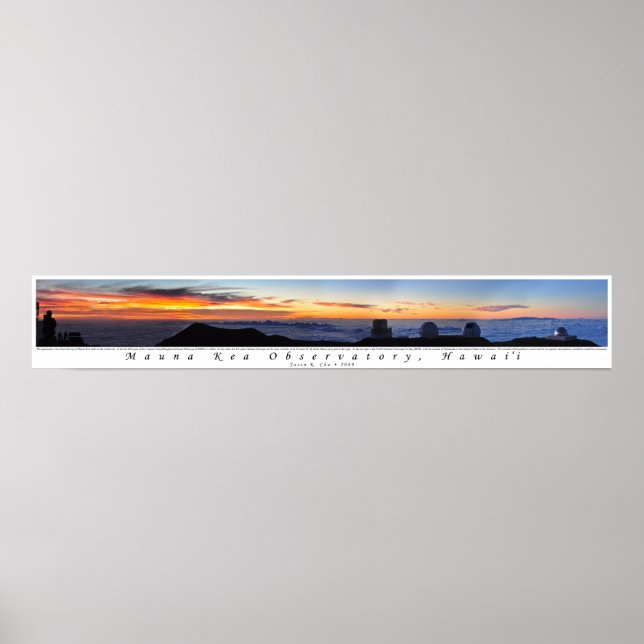 Affiches Panorama de Mauna Kea Sunset (Devant)