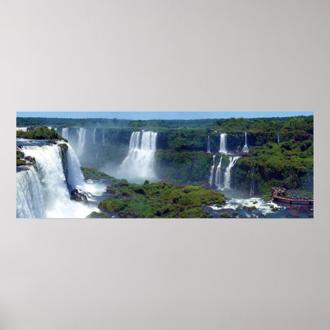 Affiches Panorama des chutes d'Iguazu du Brésil (Devant)