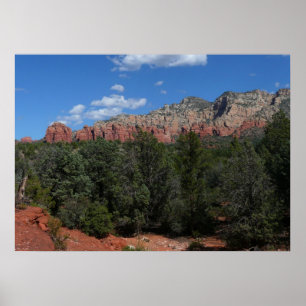 Affiches Panorama des rochers rouges à Sedona Arizona