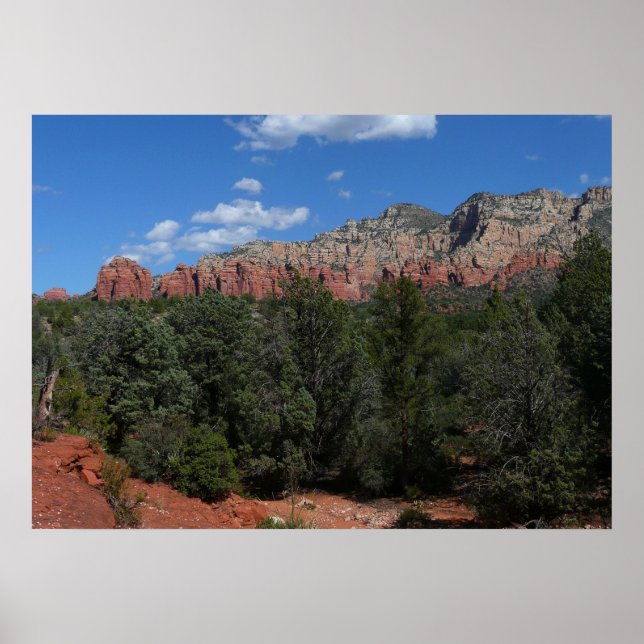 Affiches Panorama des rochers rouges à Sedona Arizona (Devant)