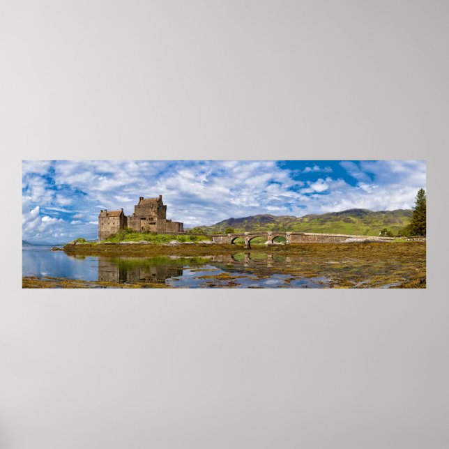 Affiches Panorama Eilean Donan Castle vue du sud (Devant)
